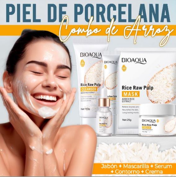 KIT ANTIEDAD Y ACLARADOR  DE ARROZ BIOAQUA