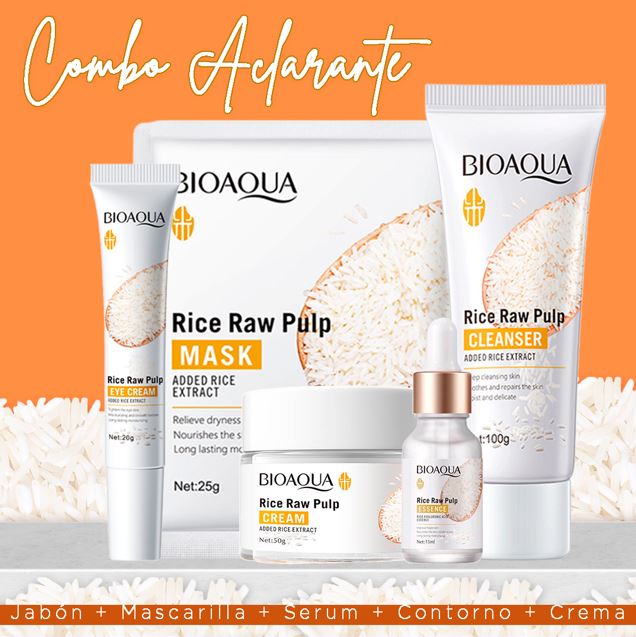 KIT ANTIEDAD Y ACLARADOR  DE ARROZ BIOAQUA